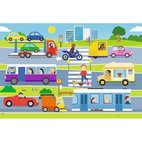 Puzzle Trefl Maxi 15el Pojazdy miejskie - 2